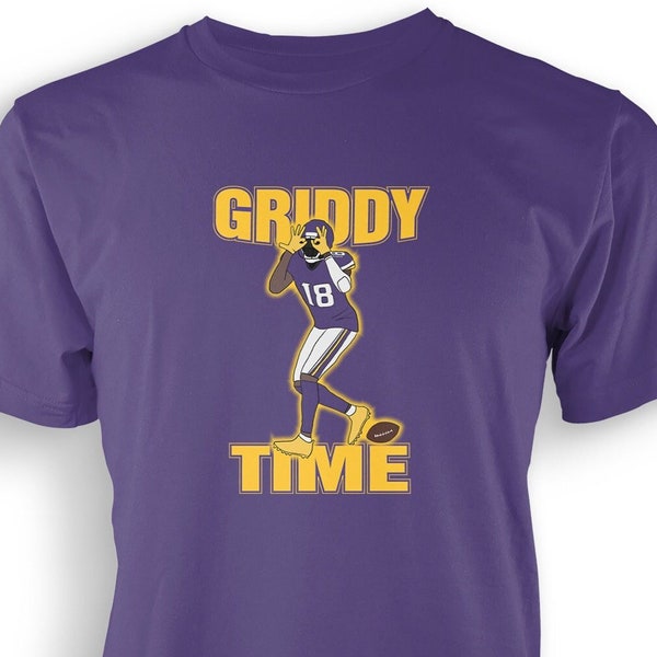 Jefferson Griddy Time Youth T-shirt | Vikings | Minnesota | Justin | Made To Order With Love