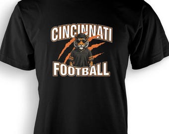 Cincinnati Shirt Unisex Adult Cincinnati Football T-shirt Cincy Birthday Gift For Her Gift For Him Made To Order With Love