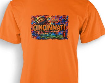 Cincinnati Shirt Unisex Adult Football Cincinnati T-shirt Cincy Birthday Gift For Her Gift For Him Made To Order With Love