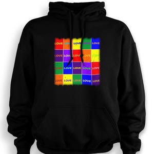Stolz Hoodie Liebe Sweatshirt Unisex Erwachsene LGBTQ + Pride Monat Hoodie Geburtstag Geschenk auf Bestellung mit Liebe gemacht