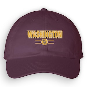 Washington Hat Washington DC Dad Hat Baseball Cap Gift For Him Gift For Her Birthday Gift Made To Order With Love