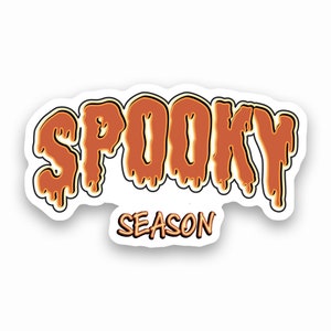 Spooky Season | Laminierter Aufkleber | Halloween | Süßes oder Saures | Auf Bestellung mit Liebe