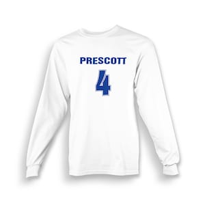 Prescott Shirt Kids Unisex Youth Long Sleeve T-shirt Dallas Dak Birthday Gift For Him Gift For Her Made To Order With Love