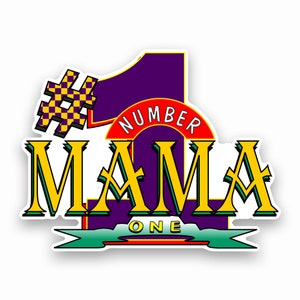 Mom Aufkleber Nummer 1 Mama laminierter Aufkleber #1 Mama Geschenk für sie Geschenk für Frau Geschenk für Mama Geschenk für Muttertag Mit Liebe auf Bestellung