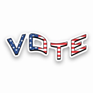 Vote laminierter Aufkleber | Abstimmung 2024 | Demokrat | Republikaner | Mit Liebe auf Bestellung
