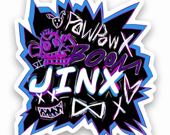 Jinx Sticker Laminated Jinx Decal Sticker (Black) Birthday Gift for Her Gift for Him Made To Order With Love