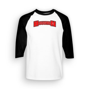 Houston Adult Raglan 3/4 Sleeve T-shirt | Made To Order With Love