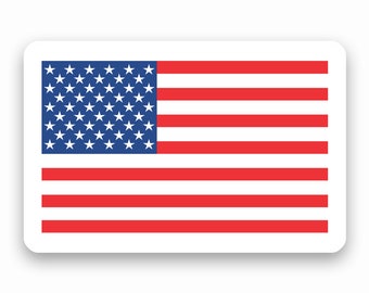USA gelamineerde sticker 4 juli patriottische sticker op bestelling gemaakt met liefde