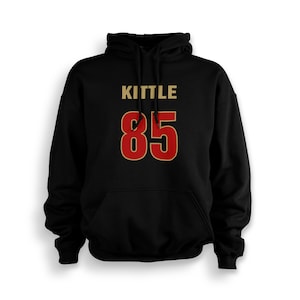 Sudadera con capucha Kittle unisex para adultos, regalo de cumpleaños de San Francisco para ella, regalo para él, hecha a pedido con amor