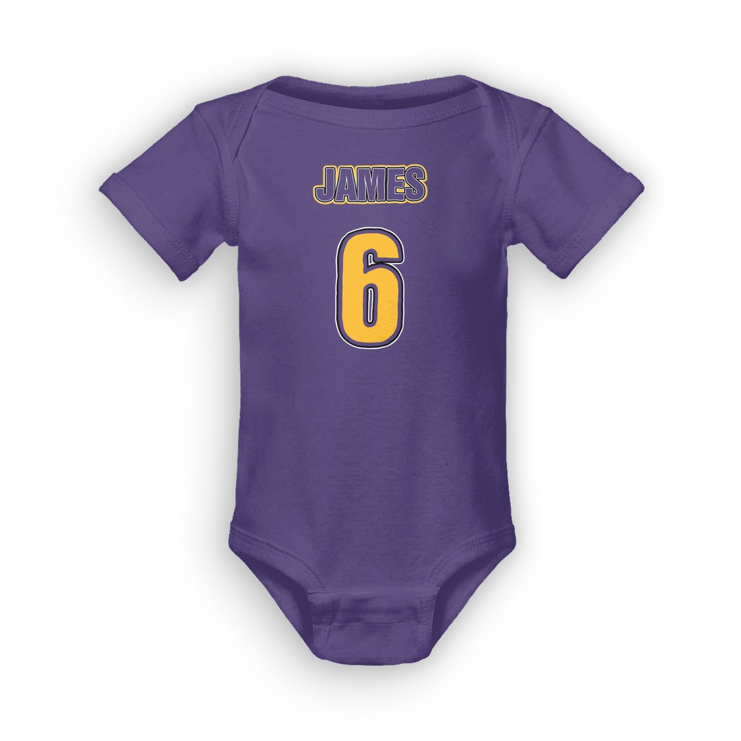 James Infant Onesie Bodysuit Lakers Los Angeles Lebron - Etsy
