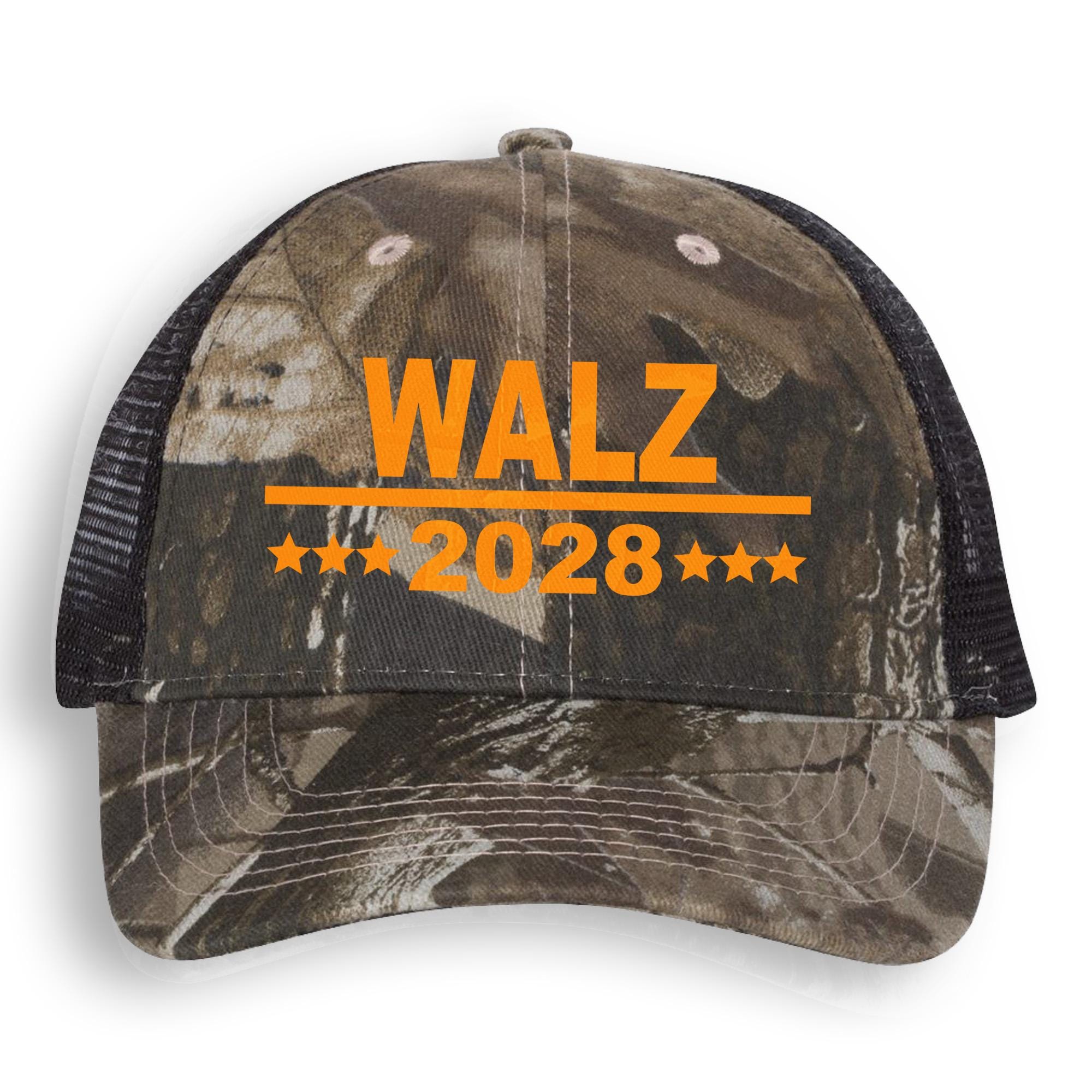 新品・未開封 VALLAD CAMO VALLAD LOGO MESH CAP Walz 2028 Hat Camo Mesh Back Trucker Cap Made to Order With Love
