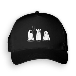 Spooky Season Ghosts Snap Back Twill Cap | Snapback Hat | Halloween | Costume | Trick or Treat | Made To Order With Love
