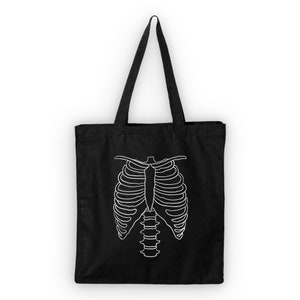 Halloween Tote Bag Spooky Season Skeleton Costume | Trick or Treat | Made To Order With Love