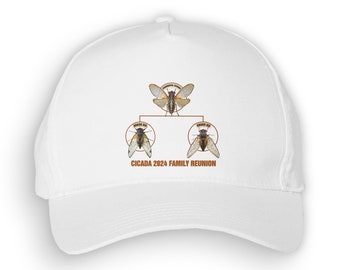 Cicada 2024 Familientreffen Snapback Hut | Snap-Back-Kappe | Brut XIII | Brut XIX | Retro | Mit Liebe auf Bestellung gefertigt