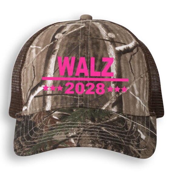 Walz Hat Walz 2028 Camo Mesh Back Cap Tim Walz Hat Gift for Him
