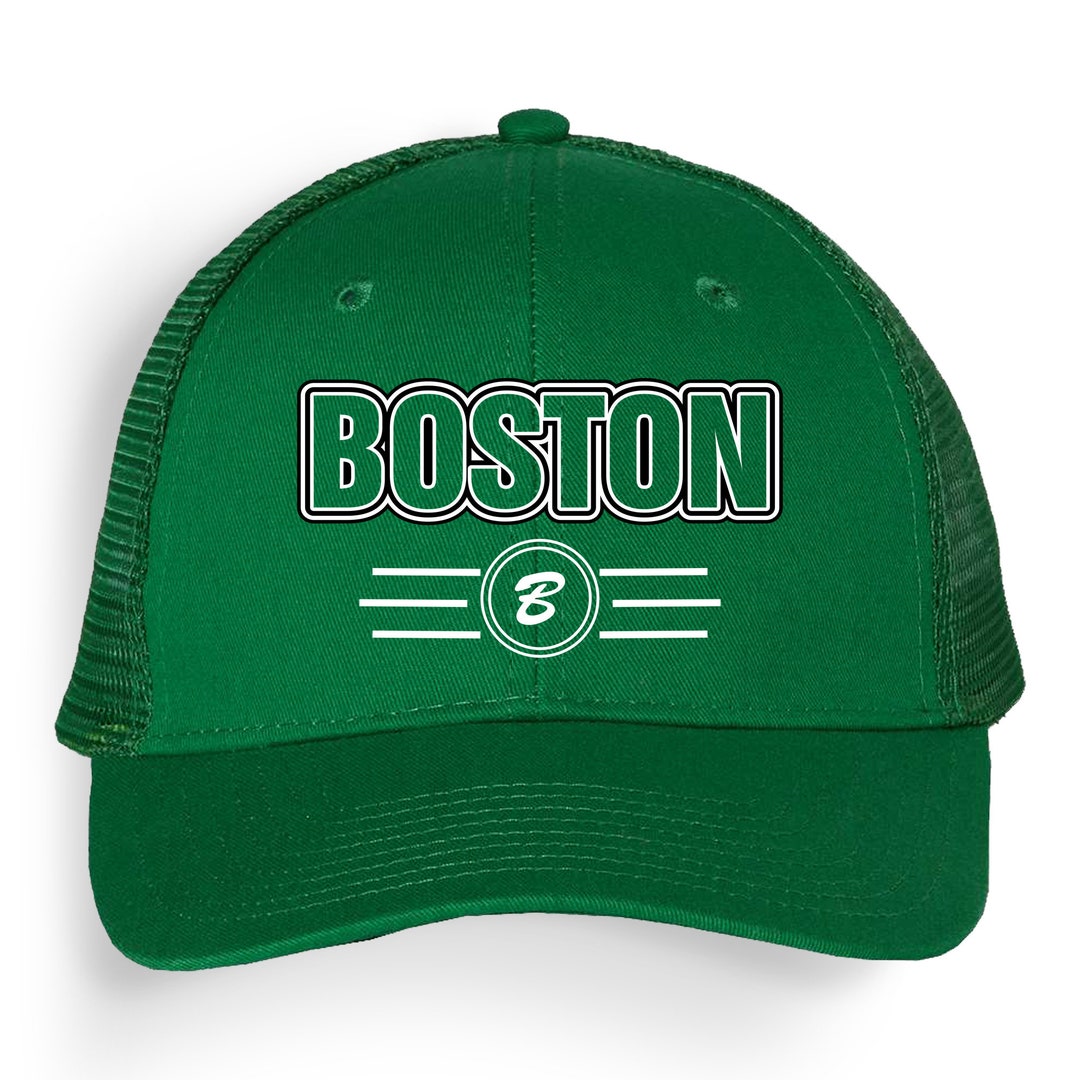 Boston Trucker Hat Mesh Back Cap | City Style Gift for Mom Gift for Dad ...