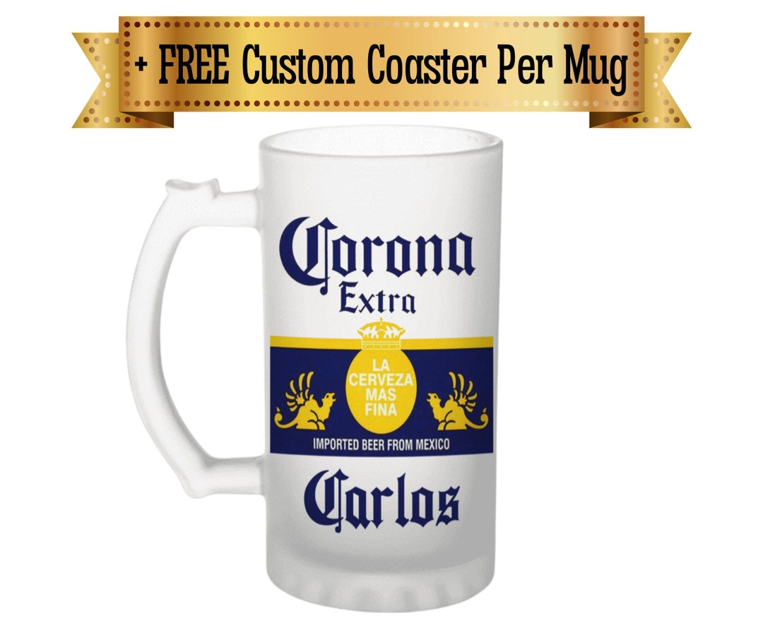 Custom Corona Beer Mug Personalized Beer Stein Custom Beer Etsy
