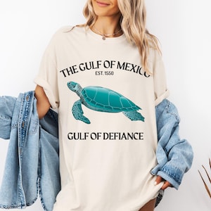 Shirt Comfort Colors® Golf van Mexico, Amerikaanse T-shirt Golf van Mexico, politiek shirt, cadeau democraat, Resist-t-shirt, T-shirt anti-Trump, schildpad