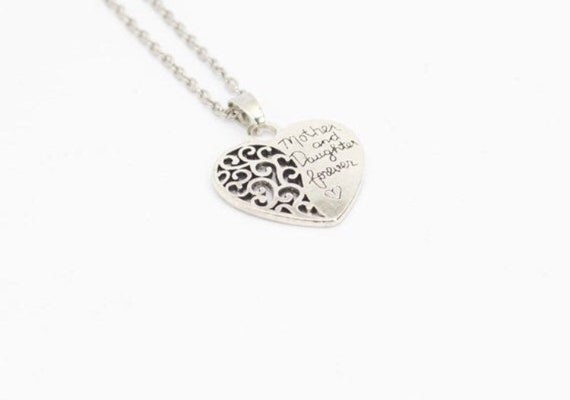 Mother Daughter Forever Heart Necklace 