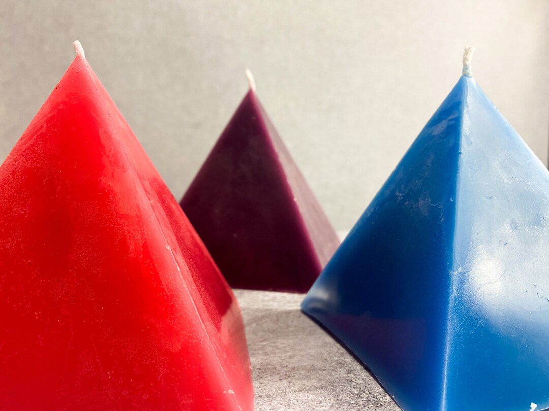 Beeswax Pyramid Candle Etsy