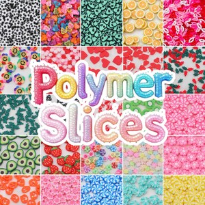 50g Polymer Clay Slices Mix | Fimo Nail Art Slices | Slime Charms | Resin Shaker Fillers | Cute Craft Embellishments | UV Resin Decoden
