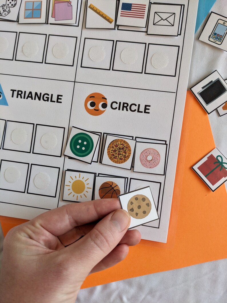 Shape sorting activity sort by shapes worksheet preschool pages etsy