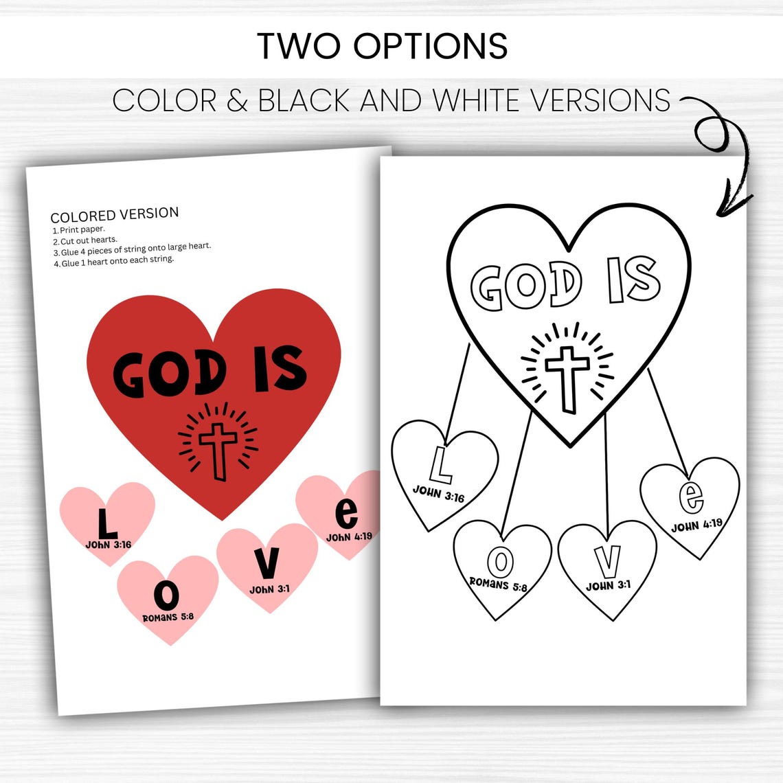 God is Love Craft, Valentine Craft, Valentine Activity for Kids ...