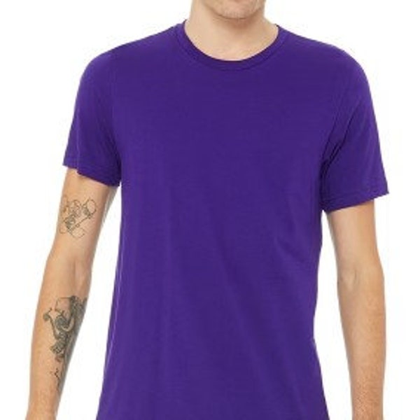 Bella Canvas 3001C Team Purple Unisex Jersey T-Shirt