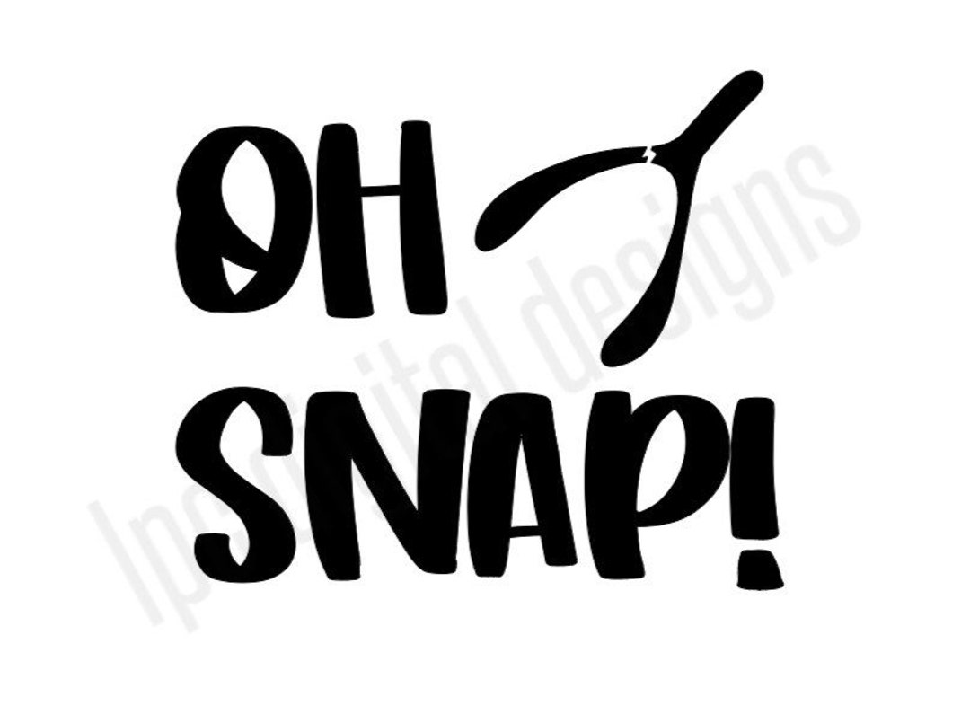 Oh Snap Wishbone SVG File Cricut Cutting Silhouette Cameo - Etsy Australia