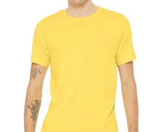 Bella Canvas 3001C Yellow Unisex Jersey T-Shirt