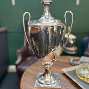 Silver plated trophy