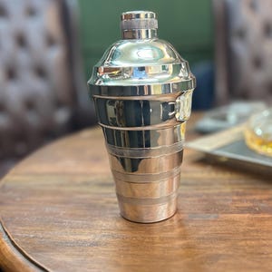 Silver plated cocktail shaker