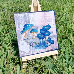 Mushroom Print, Mushroom Art, Painting of Mushrooms, Vintage Mushrooms, Gothic Style Mushrooms, Unique Mushrooms, Fungus Art