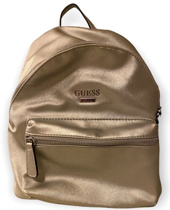 guess backpack silver