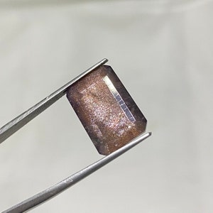AAA Quality Natural Bloodshot Iolite Sunstone Baguette Faceted, Natural Sunstone For Jewelry Use, Iolite Sunstone Loose Gemstone FSH 155