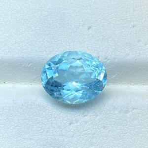 9.50x11.50 MM Excellent Cut Oval Deep Blue Aquamarine Natural Gemstone Faceted Oval AAA+ Clarity Genuine Aquamarine ring stone