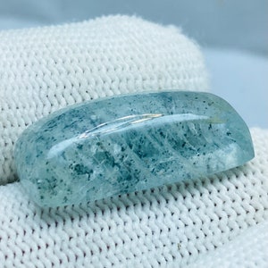 Natural MOSS AQUAMARINE Baguette Shape Cabochon Loose Gemstone/Aquamarine/Blue Moss Aquamarine Cabochon/Aquamarine Loose Gemstone