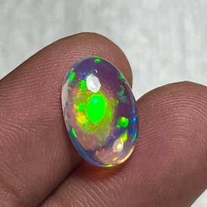 Exclusive Top Grade Quality 100% Natural Welo Fire Ethiopian Opal Oval Shape Cabochon Gemstone Gift For Making Jewelry 4.40 Ct. 9.60X15 mm