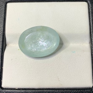 Silver Sheen Natural Aquamarine Sunstone With Amazing Schiller Effect 12x16MM Oval Flashy Shiny Aquamarine For Jewellery Making image 1