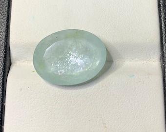 Silver Sheen Natural Aquamarine Sunstone With Amazing Schiller Effect 12x16MM Oval Flashy Shiny Aquamarine For Jewellery Making