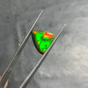 12x13x14 MM Opal Natural Black Ethiopian Fire Opal Black Opal Welo Fire Opal October birthstone Opal Stone Opal Cabochon Loose Opal FSH 53