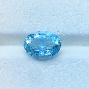 8x11 MM Excellent Cut Oval Deep Blue Aquamarine Natural Gemstone Faceted Oval AAA+ Clarity Genuine Aquamarine ring stone