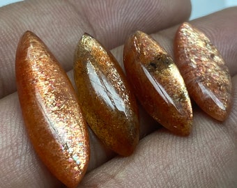 100% Natural Sunstone Cabochon, Sunstone Cabochon, Mix Size, Cabochon Gemstone, Sunstone Lot, Sunstone Loose Gemstone, Sunstone Fire Stone,