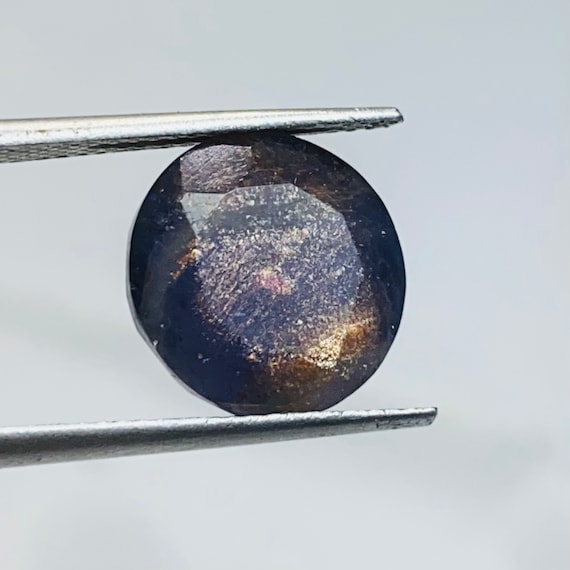 6.20 Carat 11x11MM Round With Multi Glitters Fire Bloodshot Iolite Gemstone Sparkling Iolite Sunstone For Beautiful Handmade Jewelry  Making