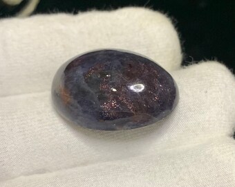 AAA Quality Bloodshot Design Iolite With Sunstone Flatback Cabochon Oval Shape Iolite In Sunstone Healing Mineral Gemstone For Jewellery FSH