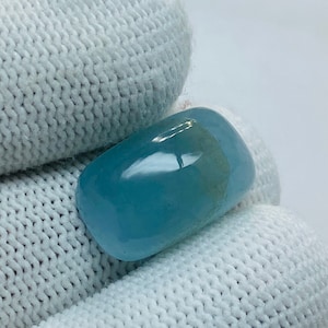 Top Quality Aqua Cabochon Blue Aquamarine Loose Stone Aquamarine Cabochon Baguette Shape Aquamarine Gems AAA Natural Aquamarine11.40X18.50MM
