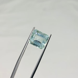 Natural Gemstone Aquamarine Square Faceted Best Quality, Loose Stone Use For Making Beautiful Jewellery MM Size 10.10x11.50 Aquamarine Gemst