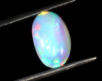 1.55 Ct OPAL Crystal Cabochon - 4A Grade, Shape Oval - Make Custom Opal Jewelry Unique Gift for Her October Birthstone, Jewelry Making