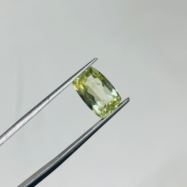 Aquamarine Faceted Gemstone, Natural Yellow Aquamarine Cut Faceted Oval Shape,Size 8x12 MM, Jewelry Making,Aquamarine Gemstone image 3