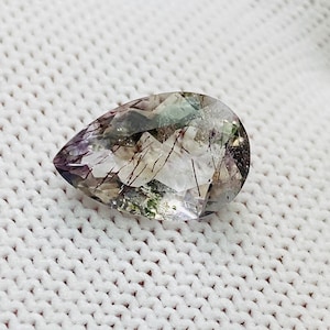Lepidocrocit !..SUPER SEVEN…! Edelstein mit erstaunlichen 7 Kristallheilsteinen Sieben Chakra Melodienstein 9x14MM für die Schmuckherstellung